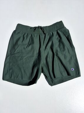Champion 10 Reverse Weave Men's Shorts - Green (Size L)